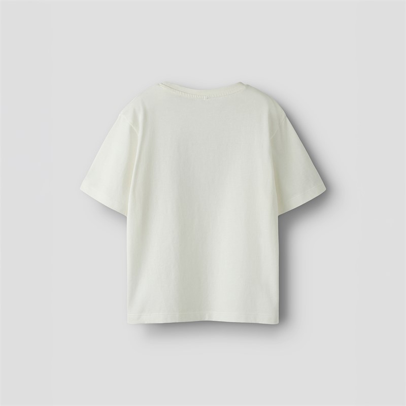 Name It T-shirt Bisa Fille Cloud Dancer