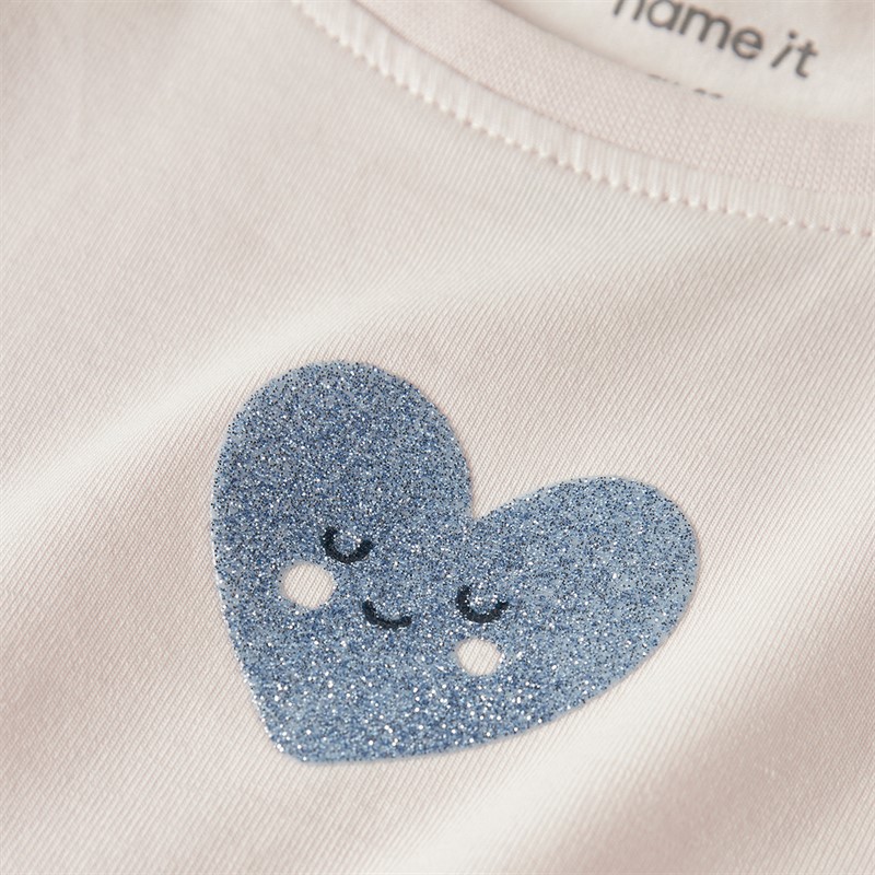 Name It Frosita T-shirt z długim rękawem dla dziewczynki kolor Mauve Morn