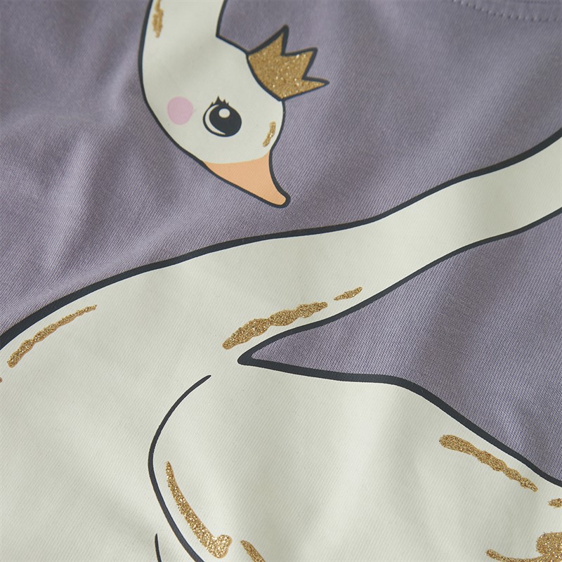 Name It Valiane T-shirt z długim rękawem dla dziewczynki kolor Lavender Gray