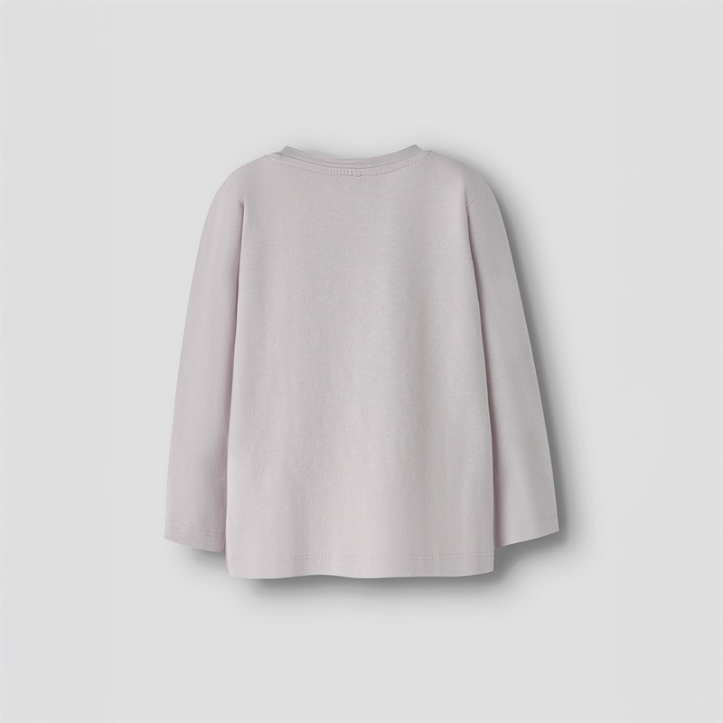 Name It Teartas T-shirt z długim rękawem dla dziewczynki kolor Lilac Marble