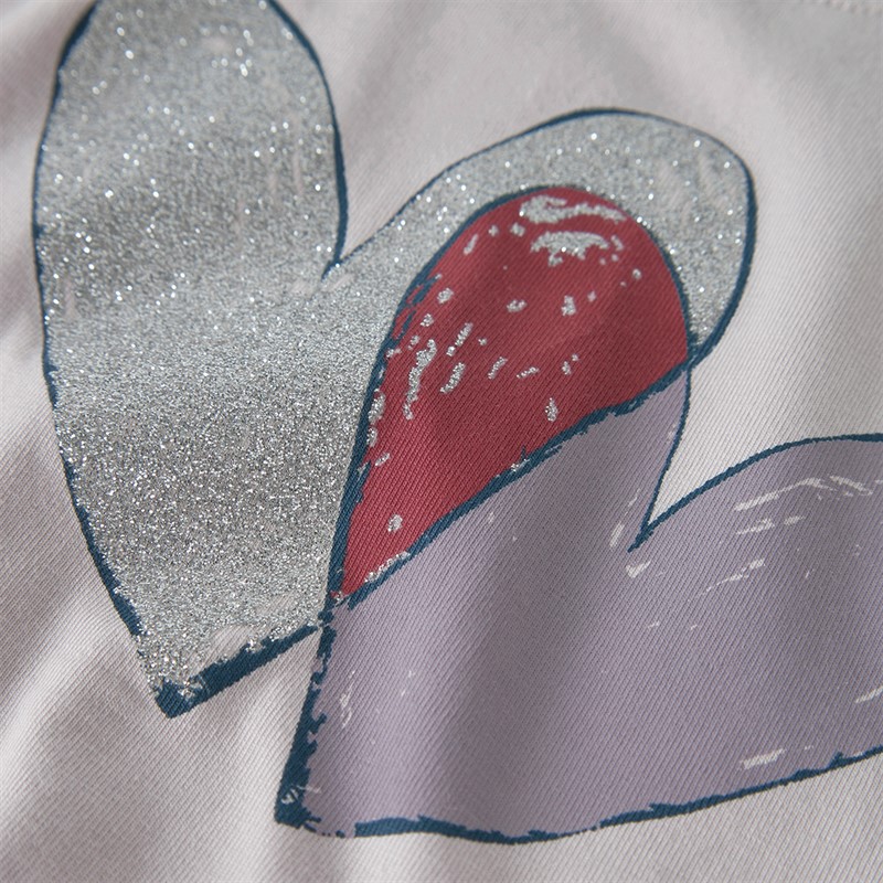 Name It Teartas T-shirt z długim rękawem dla dziewczynki kolor Lilac Marble