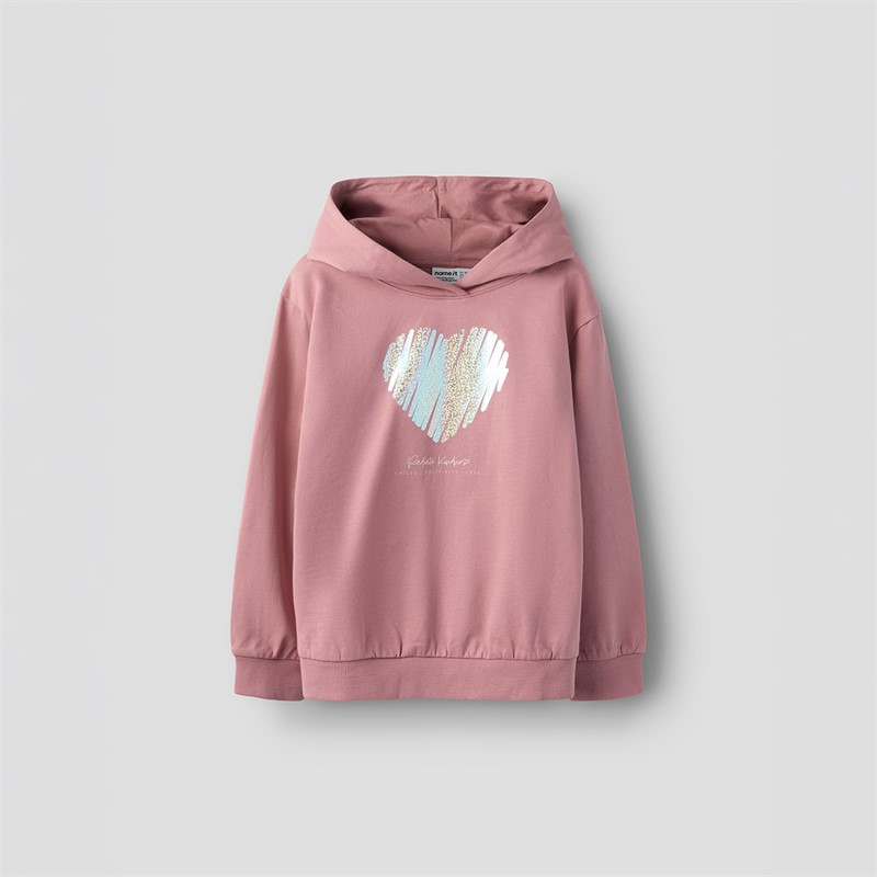 Name It Fille Bella Sweat à Capuche Nostalgia Rose