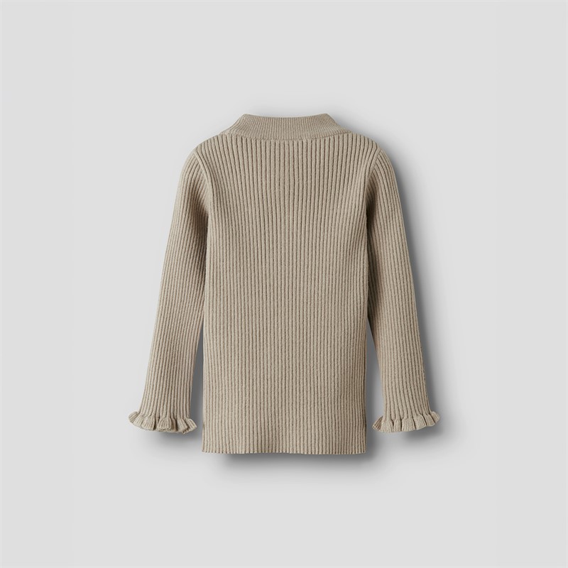 Name It Vianna dzianinowa bluzka dla dziewczynki kolor Island Fossil