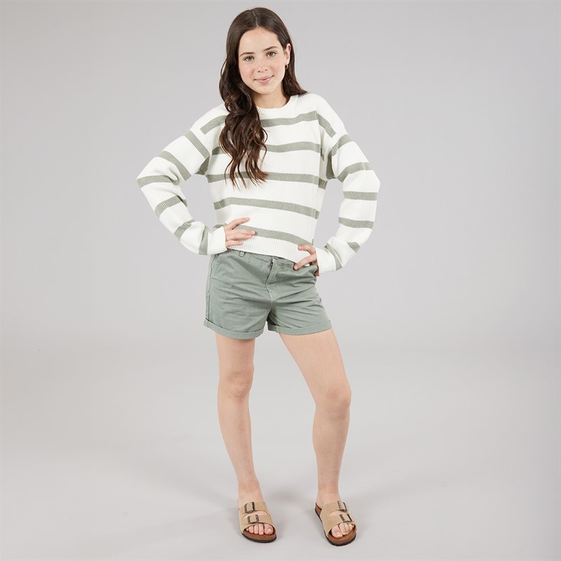 Name It Piger Vnilla Strikket Sweater Cloud Dancer/Shadow