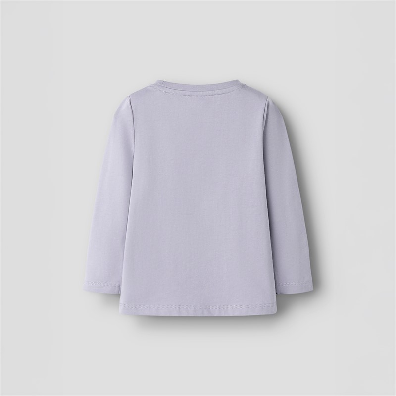 Name It Betua longsleeve top dla dziewczynki kolor Lavender Gray