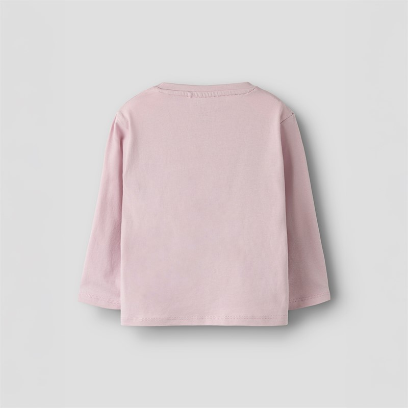 Name It Velda T-shirt z długim rękawem dla dziewczynki kolor Dawn Pink