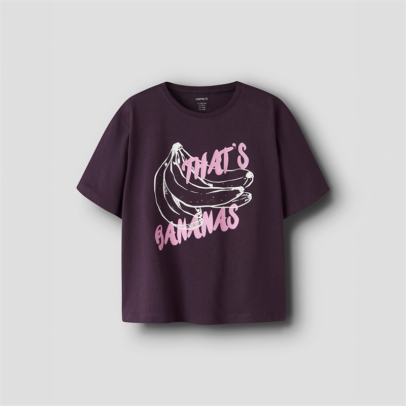 Name It Meisjes Benna T-shirt Blackberry Wine