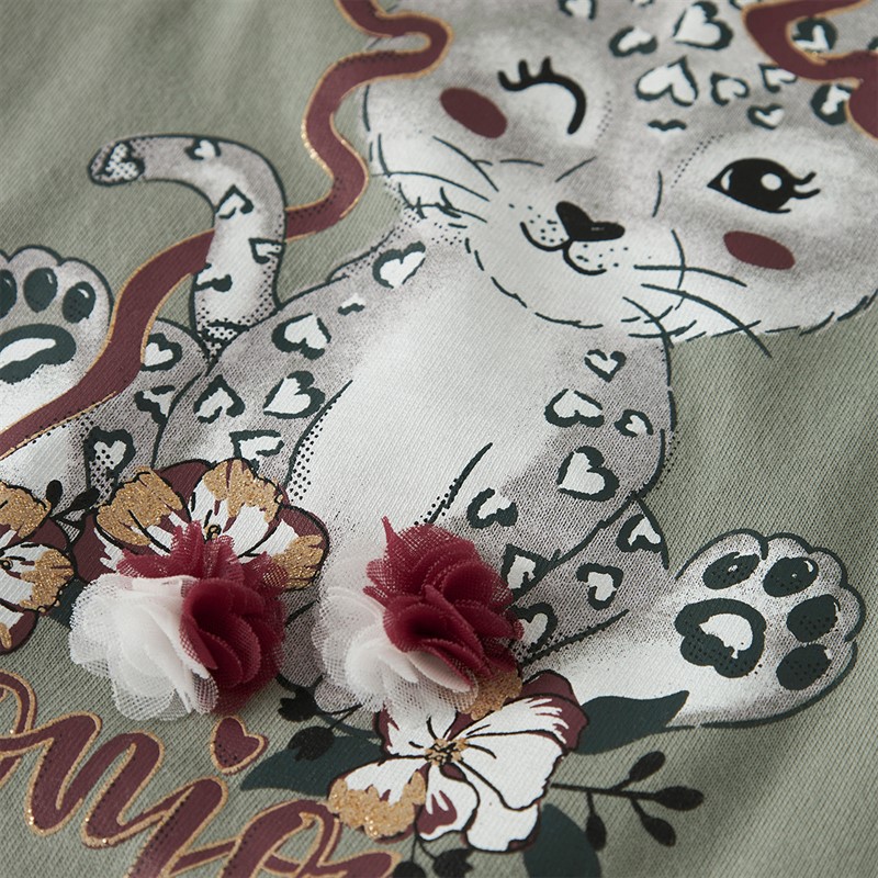 Name It Betua longsleeve top dla dziewczynki kolor Shadow