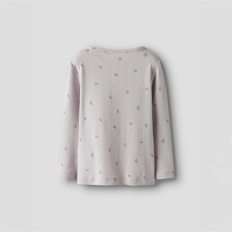 Name It Koszulka z długim rękawem dla dziewcząt Berries kolor Lilac Marble