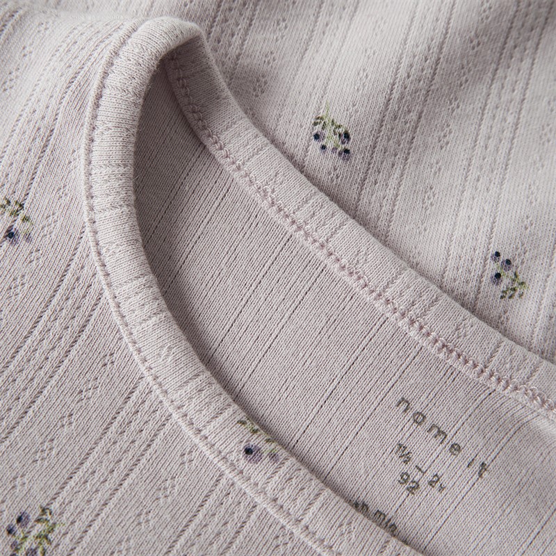 Name It Koszulka z długim rękawem dla dziewcząt Berries kolor Lilac Marble