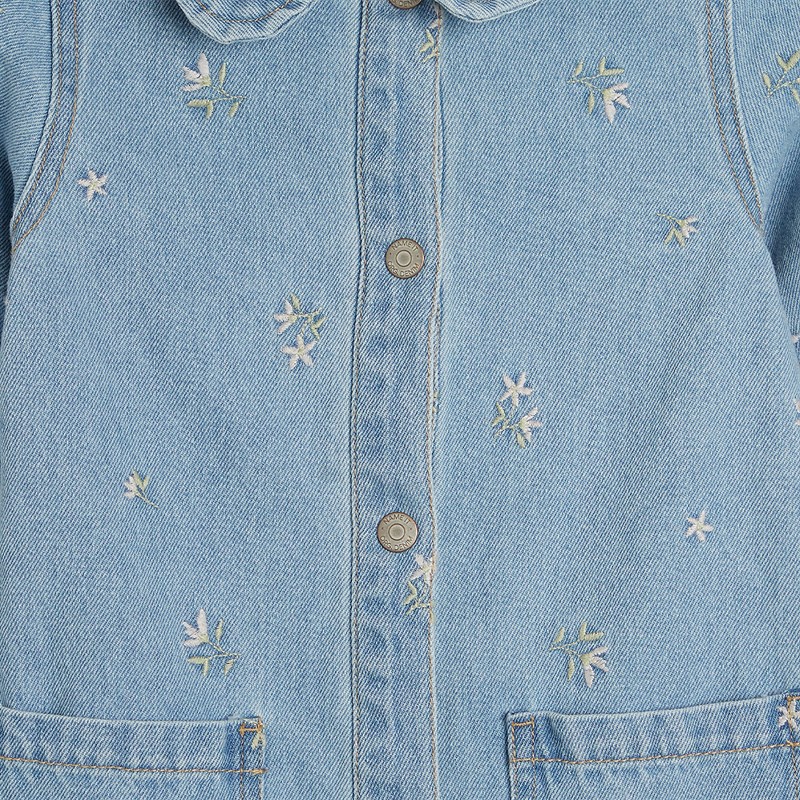 Name It Piger Piper Denim Kjole Light Blue Denim