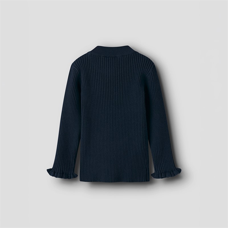 Name It Vianna dzianinowa bluzka dla dziewczynki kolor Navy Blazer