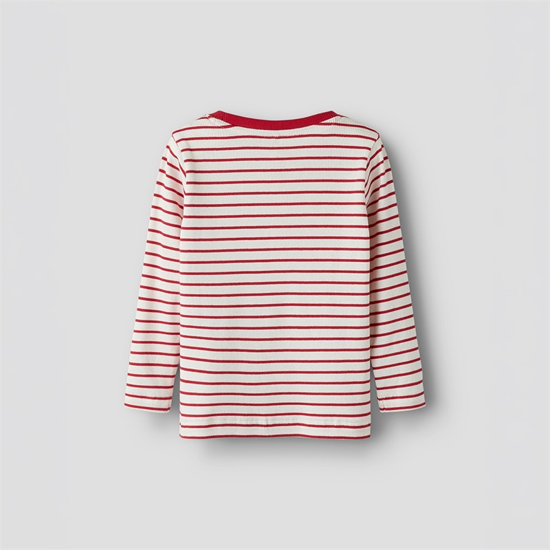 Name It Tetina t-shirt z długim rękawem dla dziewczynki kolor Scarlet