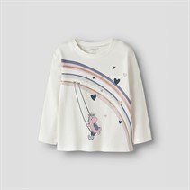 Name It Meisjes Valiane T-shirt met lange mouwen Cloud Dancer
