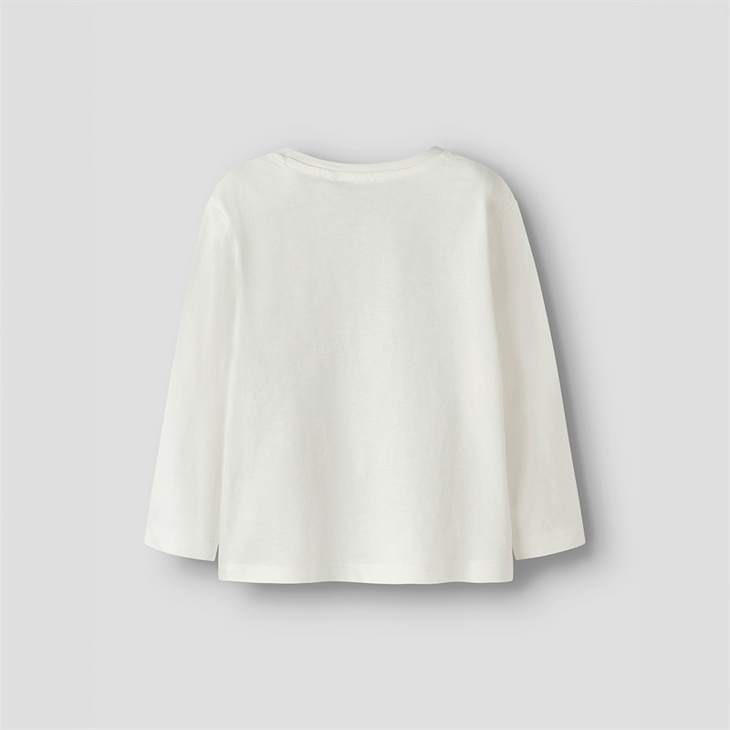 Name It Valiane T-shirt z długim rękawem dla dziewczynki kolor Cloud Dancer