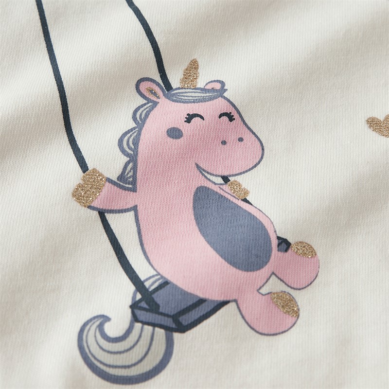 Name It Valiane T-shirt z długim rękawem dla dziewczynki kolor Cloud Dancer