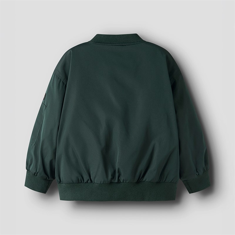 Name It Mini Mathias kurtka bomberka dla chłopca kolor Green Gables