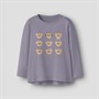 Name It Piger Lilla Langærmet Top Lavender Gray