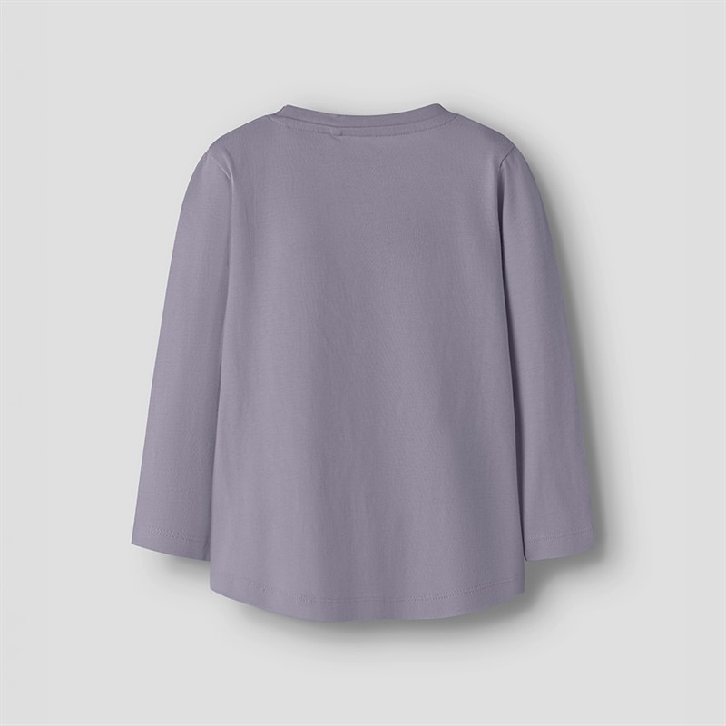 Name It Piger Lilla Langærmet Top Lavender Gray