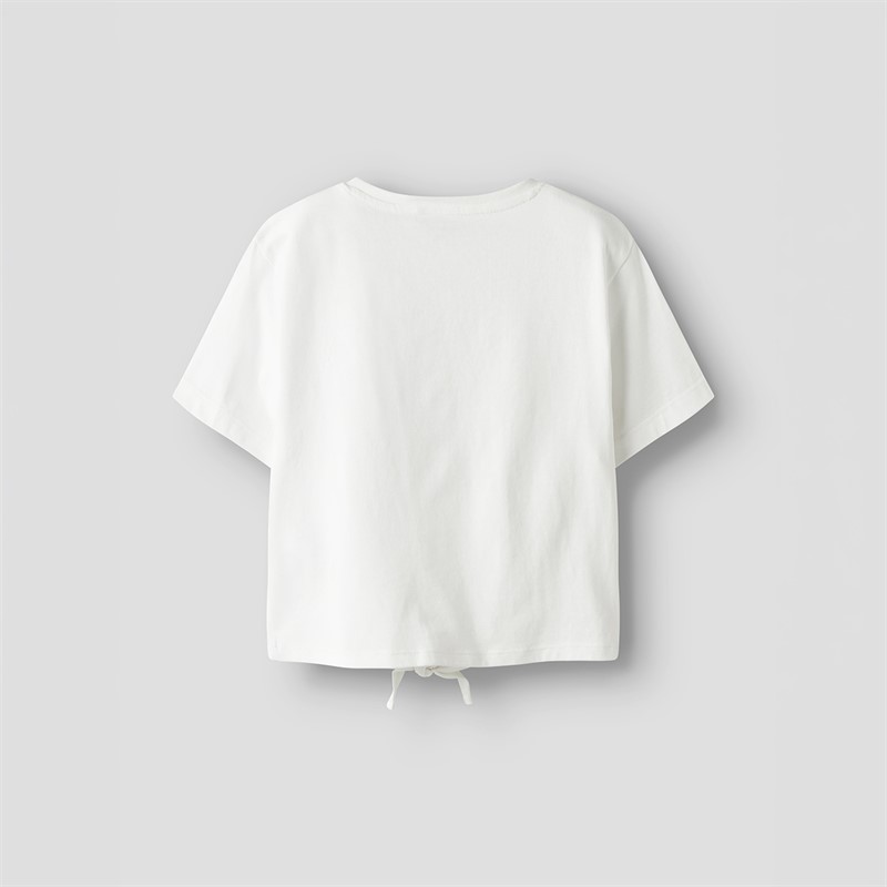 Name It Piger Vaya Kortærmet T-shirt Bright White