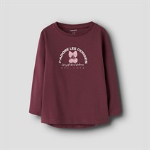 Name It Piger Vix Langærmet Top Burgundy