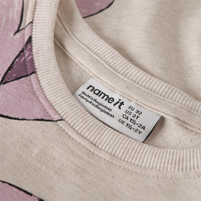 Name It Piger Rive Sweatshirt Peyote Melange