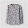 Name It Piger Tuline Langærmet Bluse Lilac Marble