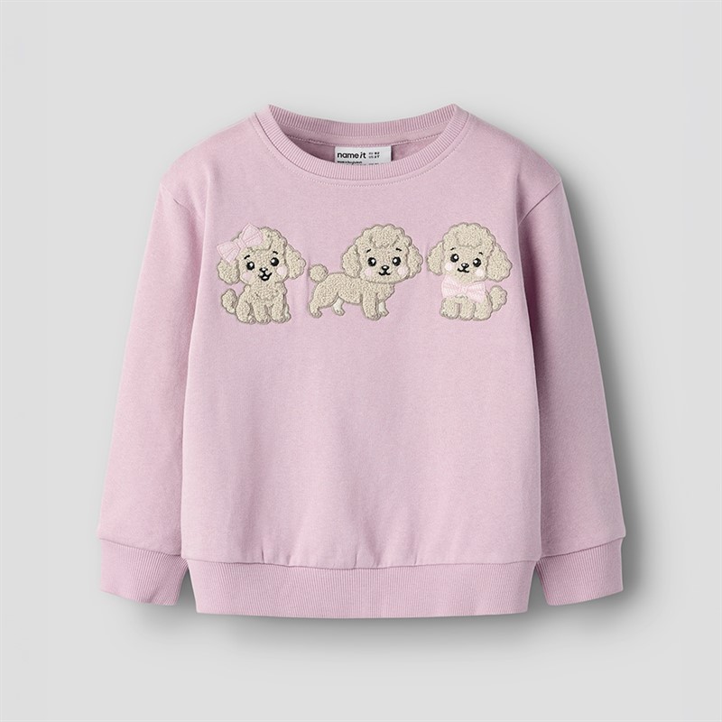 Name It Piger Dyveke Sweatshirt Mauve Mist