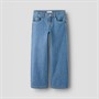Name It Piger Rose Wide Leg Stribede Jeans Medium Blue Denim