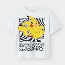 Name It Boys Amish Pokemon T-Shirt Bright White