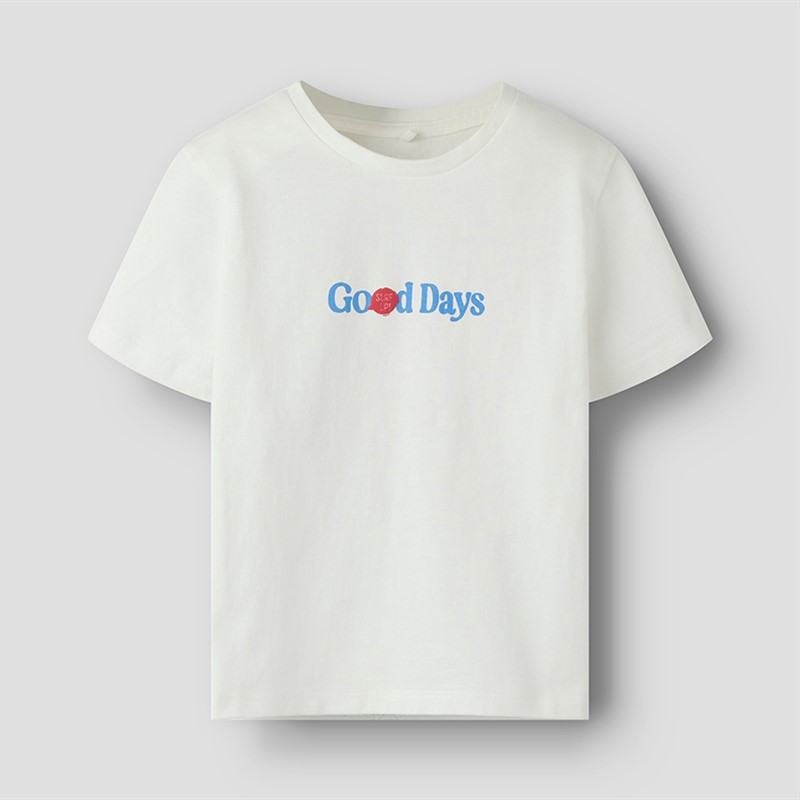 Name It Boys Fukkan Good Days T-Shirt Cloud Dancer1
