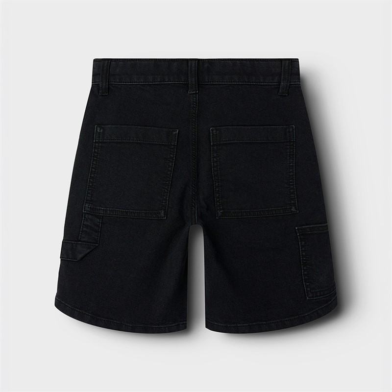 Name It Boys Pryan Carpenter Denim Shorts Black Denim