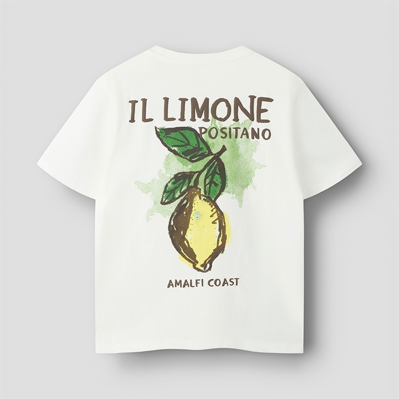 Name It Boys Halman Lemon T-Shirt Cloud Dancer/Lemon