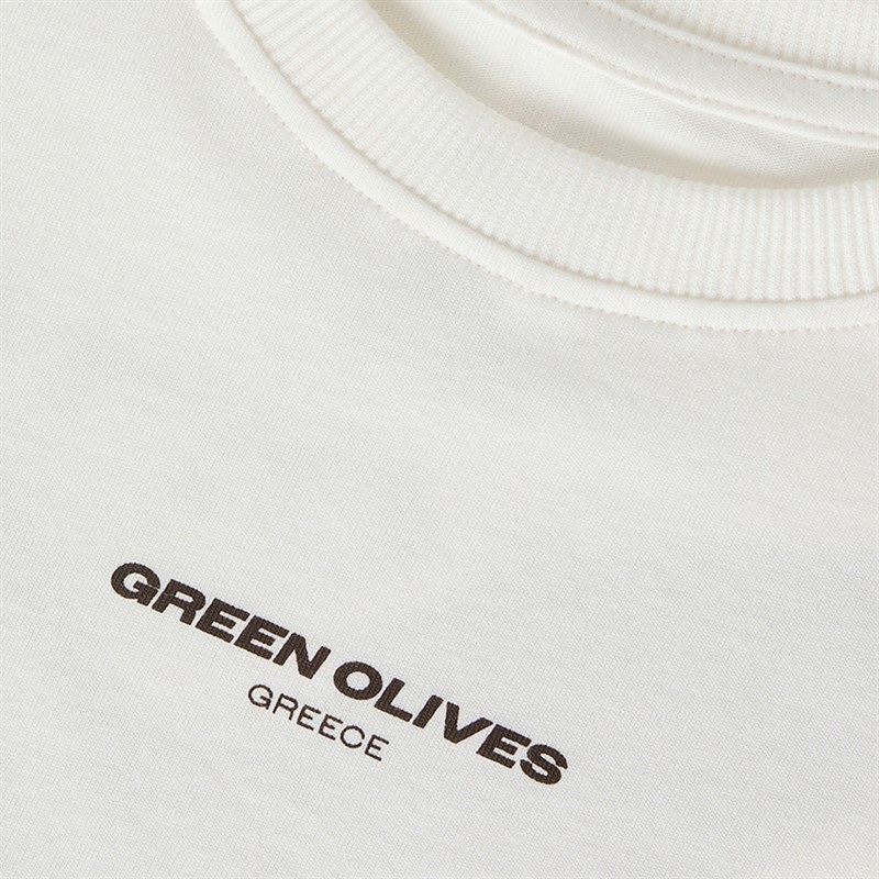 Name It Boys Halman Olive T-Shirt Cloud Dancer/Olive
