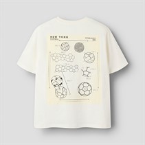 Name It Boys Himas Soccer T-Shirt Cloud Dancer/Football