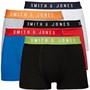Smith And Jones Mens Mixup Five Pack Boxers Black-Green Flash/Classic Blue-True Red/True Red