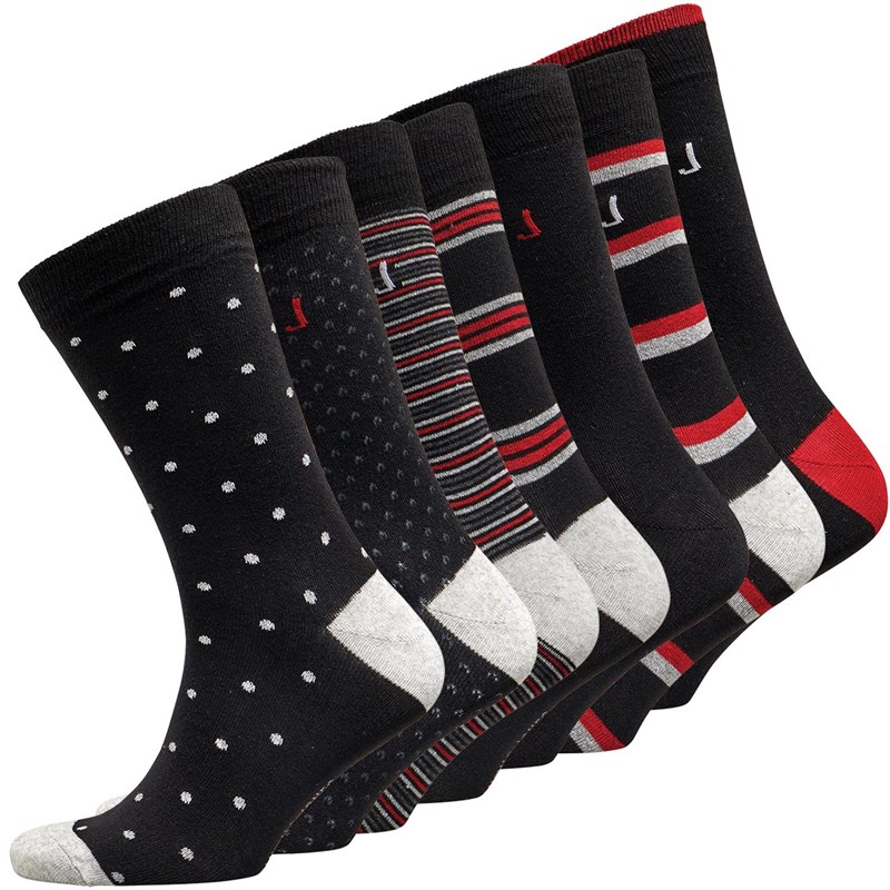 Buy Smith And Jones Mens Victor Seven Pack Socks Multi