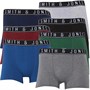 Smith And Jones Mens Seb Seven Pack Boxers Black/Grey Marl/Port/Dark Green/Dark Blue