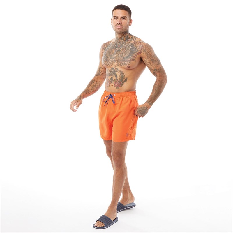 Smith And Jones Mens Alsbrook Swim Shorts Red Orange