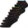 Smith And Jones Herre Kaldin Seven Pack Trainer Liner Trænings sokker Sort