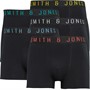 Smith And Jones Mens Primotion Five Pack Boxers Black