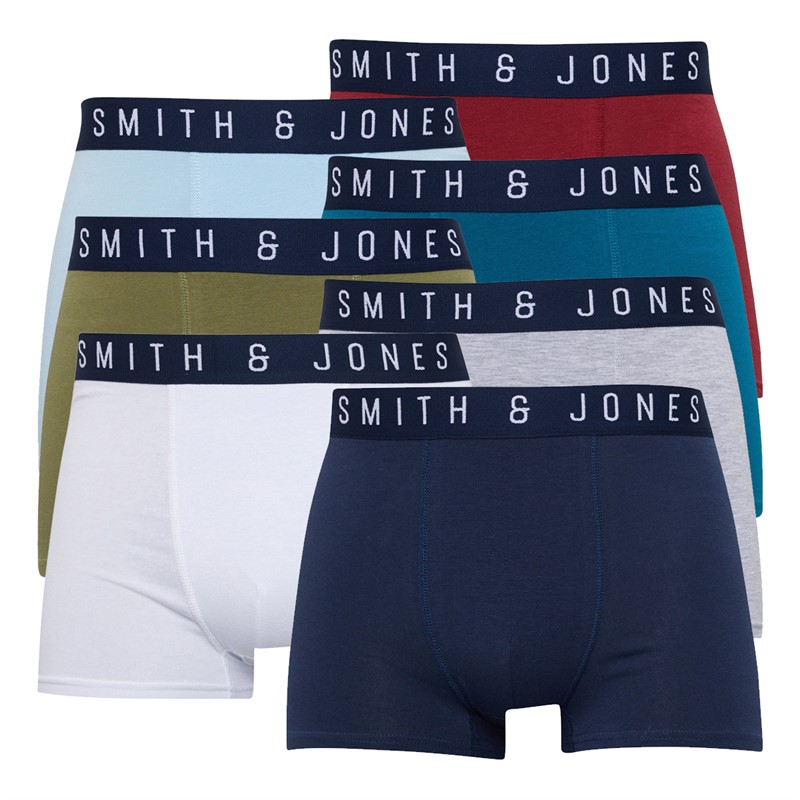 Smith And Jones Mens Starlo Seven Pack Boxers Assorted