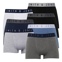 Smith And Jones Mens Lankor Seven Pack Boxers Multi