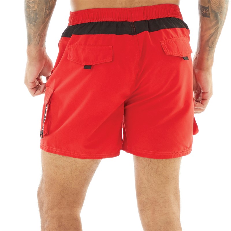 Smith And Jones Mens Reynor Swim Shorts True Red