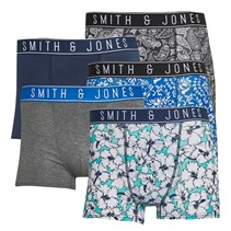 Smith And Jones Mens Cayu Five Pack Boxers Assorted