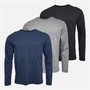 Smith And Jones Mens Tackor Three Pack Long Sleeve Tops Assorted