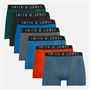 Smith And Jones Mens Sowell Seven Pack Boxer Shorts Assorted