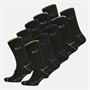 Smith And Jones Mens Brodney Ten Pack Dress Socks Black
