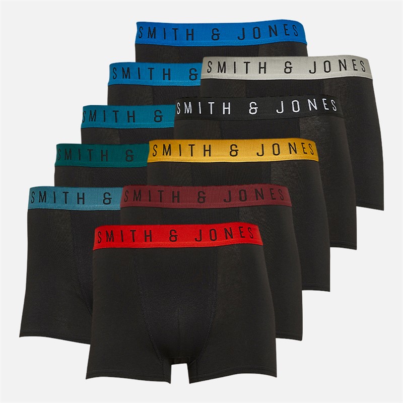 Smith And Jones Mens Atrice Ten Pack Boxers Black
