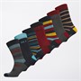 Smith And Jones Mens Lillard Seven Pack Dress Socks Assorted